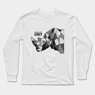 Absolute unit - Great Grey Rhino Long Sleeve T-Shirt